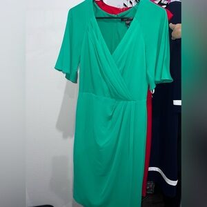 Ivy Blu Green Wrap Dress